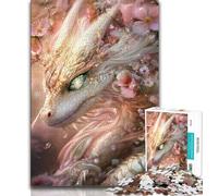 1000 Piece Jigsaw Puzzle for Adults Teens Fantasy Dragon Adult Jigsaw,Artistic Wall Decor & Birthday Gift Idea for Friends, Home Office (size 75x50cm)