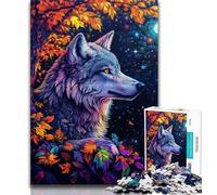1000 Piece Jigsaw Puzzle for Adults Teens Fantasy Jungle Wolf Jigsaw,Educational Games Home Decoration Birthday Present, Gifts, Wall Art 38x26cm