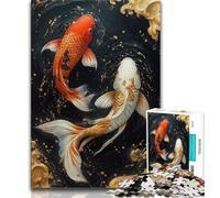 1000 Piece Jigsaw Puzzle for Adults Teens Fantasy Koi 1000 Piece Jigsaw,is Ideal As Gifts for The Whole Family Suitable for And 14 (size 75x50cm)