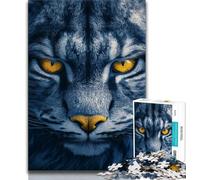 1000 Piece Jigsaw Puzzle for Adults Teens Fantasy Lynx 1000 Pieces for Adults,Educational Games Home Decoration Suitable for Desktop Decoration (size 75x50cm)
