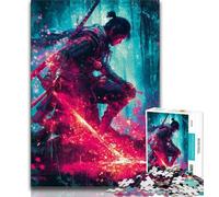 1000 Piece Jigsaw Puzzle for Adults Teens Fantasy Ninja Warrior,Educational Games Home Decoration for Is Ideal As A Gift for The Whole Family 50x75cm