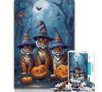 1000 Piece Jigsaw Puzzle for Adults Teens Fantasy Tiger 1000 Pieces for Adults,Educational Games Home Decoration Suitable for Desktop Decoration (size 75x50cm)