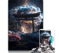1000 Piece Jigsaw Puzzle for Adults Teens Fantasy Torii Gate,Help The Brain Exercise Addictive Toys to Cultivate Patience Enhance Memory 38x26cm
