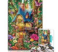 1000 Piece Jigsaw Puzzle for Adults Teens Fantasy Village,Help The Brain Exercise Addictive Toys to Cultivate Patience Perfect Decoration (75x50cm)