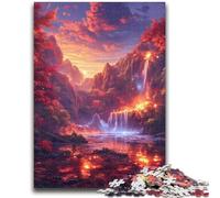 1000 Piece Jigsaw Puzzle for Adults Teens Fantasy Waterfall Landscape Adult Jigsaw,for Educational Game Challenge Toy Birthday Present, Gifts, Wall Art (75x50cm)