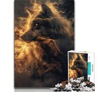 1000 Piece Jigsaw Puzzle for Adults Teens Fantasy Wolf Portrait,Help The Brain Exercise Addictive Toys to Cultivate Patience Perfect Decoration (38x26cm)