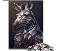 1000 Piece Jigsaw Puzzle for Adults Teens Fantasy Zebra Fancy Suit, for Age 14+ Suitable for Couples Fun at Home Activities, Birthday Present,Travel Gifts (Size 50x75cm)