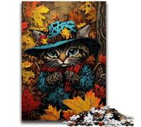 1000 Piece Jigsaw Puzzle for Adults Teens Farm Cat 1000 Piece Jigsaw,Family Game Stress Reliever Difficult Challenge Suitable for Couples (38x26cm)