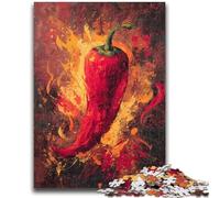 1000 Piece Jigsaw Puzzle for Adults Teens Flame Chili, Decompressing Intellectual Educational Toy Is Ideal As Gifts for The Whole Family 50X75CM