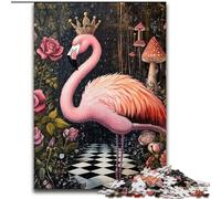 1000 Piece Jigsaw Puzzle for Adults Teens Flamingo Queen, Educational Games Home Decoration Is Ideal As A Gift for The Whole Family (size 26x38cm)