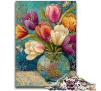 1000 Piece Jigsaw Puzzle for Adults Teens Flower Art Adult Puzzles,Challenging Game Gifts for Is Ideal As A Gift for The Whole Family (38x26cm)