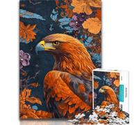 1000 Piece Jigsaw Puzzle for Adults Teens Flower Eagle,Toys Educational Games Stress Relieving Unique Home Decor And Gifts (75x50cm)