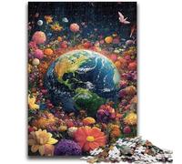 1000 Piece Jigsaw Puzzle for Adults Teens Flower Earth 1000 Pieces for Adults,Challenging Game for Is Ideal As A Gift for The Whole Family (38x26cm)