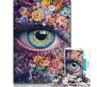 1000 Piece Jigsaw Puzzle for Adults Teens Flower Eyes,Toys Educational Games Stress Relieving Unique Home Decor And Gifts (38x26cm)