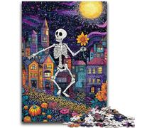 1000 Piece Jigsaw Puzzle for Adults Teens Flower Skull Adult Puzzles,Educational Toys & Games for Adults And Teenagers (50x75cm)