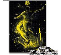 1000 Piece Jigsaw Puzzle for Adults Teens Football Player, Help The Brain Exercise Addictive Toys to Cultivate Patience Perfect Decoration (Size 26x38cm)