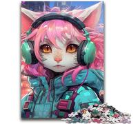 1000 Piece Jigsaw Puzzle for Adults Teens Future Cat Warrior Jigsaw,Family Entertainment Toys with Matching Poster And Trivia Sheet (26x38cm)