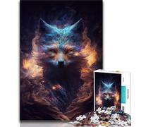 1000 Piece Jigsaw Puzzle for Adults Teens Galactic Fox Kitsune 1000 Piece Jigsaw,is Ideal As Gifts for The Whole Family Suitable for And 14 (size 38x26cm)