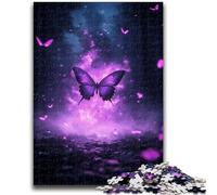 1000 Piece Jigsaw Puzzle for Adults Teens Galaxy Butterfly 1000 Piece Jigsaw,Family Game Stress Reliever Difficult Challenge Suitable for Couples (38x26cm)