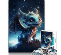 1000 Piece Jigsaw Puzzle for Adults Teens Galaxy Dragon Baby,Help The Brain Exercise Addictive Toys to Cultivate Patience Wall Decoration (38x26cm)