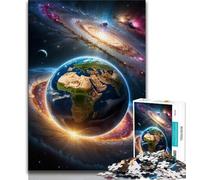 1000 Piece Jigsaw Puzzle for Adults Teens Galaxy Fantasy Planet 1000 Piece Puzzle,Quiz Game Wall Decoration Unique Birthday And Xmas Gifts 38x26cm