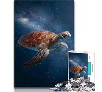 1000 Piece Jigsaw Puzzle for Adults Teens Galaxy Turtle 1000 Piece Puzzle,Fun Games Every Piece Is Unique - Challenging Family Fun Game 75x50cm