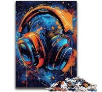 1000 Piece Jigsaw Puzzle for Adults Teens Gaming Headset Teenager Jigsaw,Educational Games Home Decoration Birthday Present, Gifts, Wall Art (26x38cm)