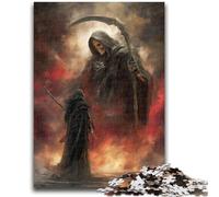 1000 Piece Jigsaw Puzzle for Adults Teens God of Death Artistic Wall Decor & Birthday Gift Idea for Friends, Home Office 50X75CM