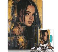 1000 Piece Jigsaw Puzzle for Adults Teens Golden Woman,Help The Brain Exercise Addictive Toys to Cultivate Patience Perfect Decoration (75x50cm)