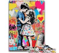 1000 Piece Jigsaw Puzzle for Adults Teens Graffiti Boy And Girl Suitable for Ages 14 And Up Intellectual Toy Game Educational Game for Birthday And Christmas 50x75cm