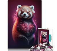1000 Piece Jigsaw Puzzle for Adults Teens Happy Red Panda 1000 Piece Jigsaw,is Ideal As Gifts for The Whole Family Suitable for And 14 (size 75x50cm)