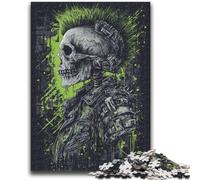 1000 Piece Jigsaw Puzzle for Adults Teens Heavy Metal Skull Adult Jigsaw,Challenging Family Activity Games DIY Toy for Home Wall Decor Gifts (38x26cm)