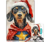 1000 Piece Jigsaw Puzzle for Adults Teens Hero Dachshund Jigsaw,Educational Games Home Decoration Birthday Present, Gifts, Wall Art 75x50cm