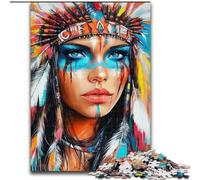 1000 Piece Jigsaw Puzzle for Adults Teens Indian Princess, for Educational Game Challenge Toy Unique Home Decor And Gifts (size 50x75cm)