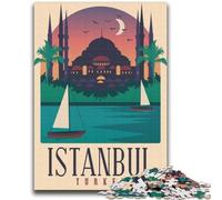 1000 Piece Jigsaw Puzzle for Adults Teens Istanbul for 14+ Difficult to Complete But Fun And Humorous Birthday Gift (size 38x52cm)