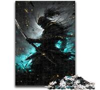 1000 Piece Jigsaw Puzzle for Adults Teens Japanese Neon Ninja 1000 Pieces for Adults,Challenging Game Gifts for Is Ideal As A Gift for The Whole Family (50x75cm)