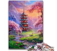 1000 Piece Jigsaw Puzzle for Adults Teens Japanese Style Landscape for 14+ Difficult to Complete But Fun And Humorous Birthday Gift 38x26cm