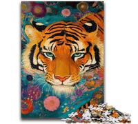 1000 Piece Jigsaw Puzzle for Adults Teens Japanese Style Tiger Help The Brain Exercise Addictive Toys to Cultivate Patience Parent-child Interaction 26x38cm