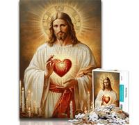 1000 Piece Jigsaw Puzzle for Adults Teens Jesus 1000 Pieces for Adults,learning Educational Is Ideal As A Gift for The Whole Family 75x50cm