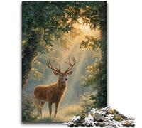 1000 Piece Jigsaw Puzzle for Adults Teens Jungle Deer, Educational Toys Is Ideal As A Gift for The Whole Family 26X38CM