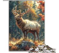 1000 Piece Jigsaw Puzzle for Adults Teens Jungle Deer, Suitable for People Aged 14 And Above Challenging To Complete But Fun And Humorous Great Gift (Size 50x75cm)