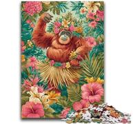 1000 Piece Jigsaw Puzzle for Adults Teens Jungle Gorilla Help The Brain Exercise Addictive Toys to Cultivate Patience Parent-child Interaction 50x75cm