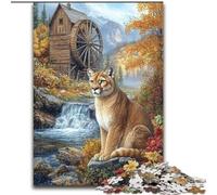 1000 Piece Jigsaw Puzzle for Adults Teens Jungle Lion, Family Activity Unique Home Decor And Gifts for Ages 14+ (size 26x38cm)