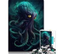 1000 Piece Jigsaw Puzzle for Adults Teens Kraken Jigsaw,Family Entertainment Toys with Matching Poster And Trivia Sheet 38x26cm