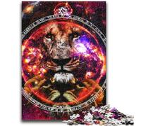 1000 Piece Jigsaw Puzzle for Adults Teens Leo Zodiac Wall Art Educational Games Home Decoration Birthday Present, Gifts for Age 14+ 38x26cm