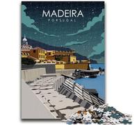 1000 Piece Jigsaw Puzzle for Adults Teens Madeira Portugal Art Vibrant And Unique Design Relaxing & Challenging Puzzle Experience (size 50x70cm)