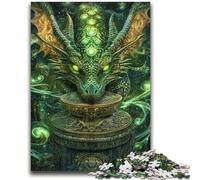 1000 Piece Jigsaw Puzzle for Adults Teens Magic Dragon 1000 Piece Jigsaw,Learning Educational Toys Family Games Unique Birthday And Gifts (38x26cm)