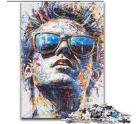 1000 Piece Jigsaw Puzzle for Adults Teens Man Wearing Sunglasses, Educational Toys Is Ideal As A Gift for The Whole Family (Size 50x75cm)