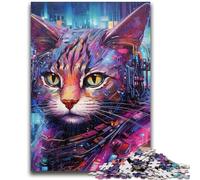 1000 Piece Jigsaw Puzzle for Adults Teens Mechanical Cat 1000 Pieces for Adults,learning Educational Is Ideal As A Gift for The Whole Family (26x38cm)
