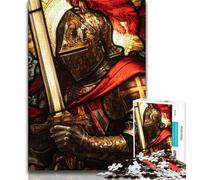 1000 Piece Jigsaw Puzzle for Adults Teens Medieval Knights,Educational Games Home Decoration for Is Ideal As A Gift for The Whole Family 38x26cm